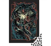 Puzzle carré Bloody Beast de 1000 pièces pour Adultes, Puzzle en Bois, Jeu de Manipulation, 1000 pièces (75 x 50 cm)