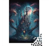 Puzzle carré Castle2 de 1 000 pièces pour Adultes, Puzzle en Bois éducatif, Jeu Familial, 1 000 pièces (75 x 50 cm)