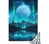 Puzzle carré Central de 1 000 pièces pour Adultes, Puzzle en Bois, Cadeau de Noël idéal pour Adultes (75 x 50 cm).