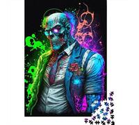 Puzzle carré coloré de 1000 pièces sur Le thème des Gangsters et Zombies, pour Adultes. Jeu de Puzzle en Papier, 38 x 26 cm.