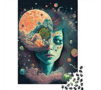 Puzzle carré Cosmic High4 de 500 pièces pour Adultes et Jeu éducatif en Bois (52 x 38 cm)