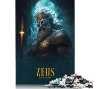 Puzzle carré créatif 1000 pièces avec Affiche Zeus pour Adultes, Puzzles en Bois, Jeux de défi Uniques, 1000 pièces (75 x 50 cm)