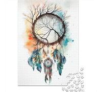 Puzzle carré créatif Attrape-rêves de 1000 pièces pour Adultes, idéal pour se détendre et Offrir Un Cadeau de Noël Original (38 x 26 cm).