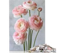 Puzzle carré créatif de 1 000 pièces avec Affiche de renoncule Rose pour Adultes, Puzzles en Papier, Jeux de soulagement du Stress et Cadeaux Uniques (1 000 pièces, 75 x 50 cm)