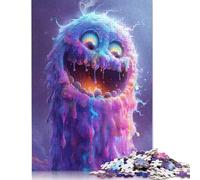 Puzzle carré créatif de 1 000 pièces représentant des Monstres psychédéliques pour Adultes, Puzzles en Bois, Jeux de soulagement du Stress et Cadeaux de Noël Uniques (75 x 50 cm)