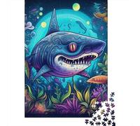 Puzzle carré créatif de 1 000 pièces représentant Un Monstre Floral Profond pour Adultes et Puzzles en Bois, Jeu Stimulant (1 000 pièces, 75 x 50 cm)