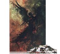 Puzzle carré créatif de 1000 pièces « Descendance éthérée des Anges » pour Adultes et Jeux de Puzzle en Papier Anti-Stress, idéal comme Cadeau de Noël Original (38 x 26 cm).