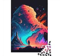 Puzzle carré créatif de 1000 pièces « Le Dernier Homme » pour Adultes, Jeu de Puzzle en Bois, Jeu intellectuel, 1000 pièces (75 x 50 cm)