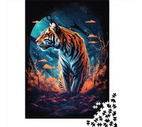 Puzzle carré créatif de 1000 pièces « Le Tigre » pour Adultes, idéal pour se détendre et Offrir en Cadeau de Noël Original (38 x 26 cm).