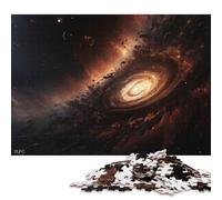 Puzzle carré créatif de 1000 pièces sur Le thème de l'espace et des Trous Noirs, en Bois, pour Adultes et Jeu Stimulant (75 x 50 cm).