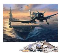 Puzzle carré créatif de 1000 pièces sur Le thème des Avions Militaires, pour Adultes et Jeux éducatifs en Papier (38 x 26 cm).