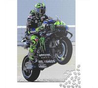 Puzzle carré créatif de 1000 pièces sur Le thème des Courses de Moto GP pour Adultes et Jeu éducatif en Bois de 1000 pièces (75 x 50 cm)