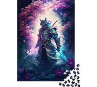 Puzzle carré créatif de 1000 pièces sur Le thème des samouraïs Japonais épiques, pour Adultes. Jeu de Puzzle en Papier Stimulant, 38 x 26 cm.