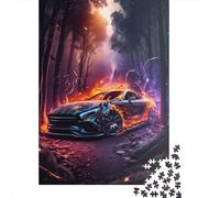 Puzzle carré créatif de 1000 pièces sur Le thème des Supercars, en Bois, pour Adultes. Jeu Stimulant de 1000 pièces (75 x 50 cm).