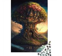 Puzzle carré créatif de 1000 pièces sur Le thème du Royaume des Contes de fées, en Papier, pour Adultes. Jeu éducatif et Stimulant. 38 x 26 cm / 1000 pièces