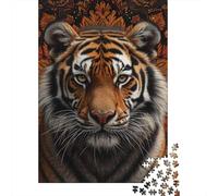 Puzzle carré créatif de 1000 pièces sur Le thème du Tigre, pour Adultes. Jeu éducatif en Papier, 38 x 26 cm.