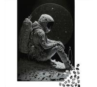 Puzzle carré créatif de 500 pièces « Chasseur de Primes de l'espace » pour Adultes et Jouets éducatifs en Bois (52 x 38 cm)