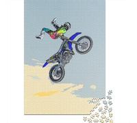 Puzzle carré créatif de 500 pièces sur Le thème de la Course Moto GP pour Adultes et Jeu éducatif en Bois pour Adultes 500 pièces (52x38cm)