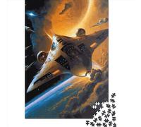 Puzzle carré créatif de 500 pièces sur Le thème de l'espace pour Adultes, en Bois, Jeu intellectuel (52 x 38 cm).