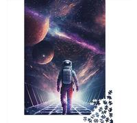 Puzzle carré créatif de 500 pièces sur Le thème de l'espace pour Adultes et Jeu de Puzzle en Bois, Jeu intellectuel 500 pièces (52 x 38 cm)