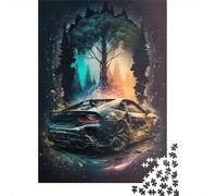 Puzzle carré créatif de 500 pièces sur Le thème des Supercars, en Bois, pour Adultes. Jeu Stimulant de 500 pièces (52 x 38 cm).