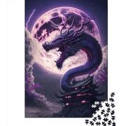 Puzzle carré créatif Dragon11 de 500 pièces pour Adultes et Jouets éducatifs en Bois (52 x 38 cm)