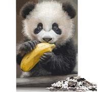 Puzzle carré créatif en Bois pour Adultes, 500 pièces, Motif Panda Mignon, Jouets éducatifs (52 x 38 cm)
