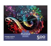 Puzzle carré créatif en Bois Symphonie Musicale 500 pièces pour Adultes, Jeu éducatif pour Adultes (500 pièces, 52 x 38 cm)