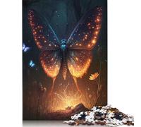 Puzzle carré créatif et Adorable en Bois pour Adultes, 1 000 pièces, Motif Papillon, Jeu éducatif pour Adultes (75 x 50 cm).