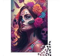 Puzzle carré créatif Fiesta of Life 1000 pièces pour Adultes et Puzzles en Bois. Jeux de Puzzle Anti-Stress et Cadeaux de Noël Uniques. 1000 pièces (75 x 50 cm).