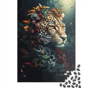 Puzzle carré créatif Léopard Magique de 1000 pièces pour Adultes et Puzzles en Bois, Jouet éducatif, 1000 pièces (75 x 50 cm)