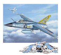 Puzzle carré créatif Mirage F1C de 1000 pièces pour Adultes et Puzzles en Bois, Jeux de Puzzle Anti-Stress et Cadeaux de Noël Uniques, 1000 pièces (75 x 50 cm)