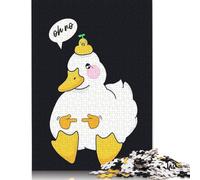 Puzzle carré créatif Oh No Duck 1000 pièces pour Adultes, Jeu éducatif en Bois (75 x 50 cm)