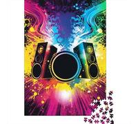 Puzzle carré créatif sonore de 500 pièces pour Adultes et Jeu intellectuel en Bois (52 x 38 cm)