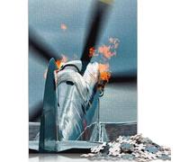 Puzzle carré créatif Spitfire Warmup de 1000 pièces pour Adultes et Puzzles en Bois, Jeu de Puzzle Anti-Stress et Cadeau de Noël Unique, 1000 pièces (75 x 50 cm)