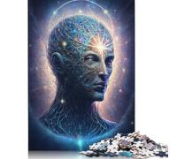 Puzzle carré créatif Univers Zen Ésotérique V3 pour Adultes, 1 000 pièces (75 x 50 cm), Puzzles en Bois, Jeux de défi Uniques