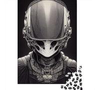 Puzzle carré Cyberpunk Alien de 500 pièces pour Adultes et Puzzles en Bois pour Une activité familiale 500 pièces (52x38cm)