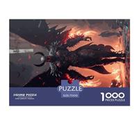 Puzzle carré de 1 000 pièces en Bois représentant des créatures maléfiques pour Adultes, activité familiale (75 x 50 cm).