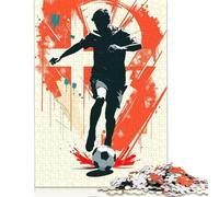 Puzzle carré de 1 000 pièces représentant Un Joueur de Football Danois, idéal pour Adultes, en Papier, 38 x 26 cm, 1 000 pièces, idéal pour Les Cadeaux de Noël.