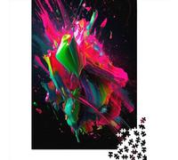 Puzzle carré de 1000 pièces aux Couleurs néon, pour Adultes, Puzzle en Papier, Jeu éducatif Familial, 38 x 26 cm / 1000 pièces