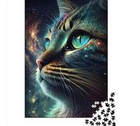 Puzzle carré de 1000 pièces « Chatons interstellaires » pour Adultes et Enfants, 38 x 26 cm, idéal comme Cadeau de Noël.
