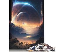 Puzzle carré de 1000 pièces Dawn of Planet Paysage pour adultes et en bois Puzzle pour enfants 1000 pièces (75 x 50 cm)