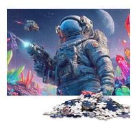 Puzzle carré de 1000 pièces « Guerrier de Cristal de l'espace » pour Adultes et Puzzles en Bois, Jouet éducatif et Jeu Familial, 1000 pièces (75 x 50 cm)