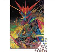 Puzzle carré de 1000 pièces Ninja Samouraï pour Adultes, Jeu éducatif en Bois pour Enfants, 1000 pièces (75 x 50 cm)