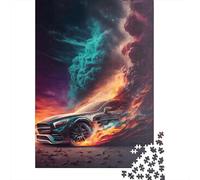 Puzzle carré de 1000 pièces représentant des Supercars, pour Adultes et Toute la Famille (38 x 26 cm).