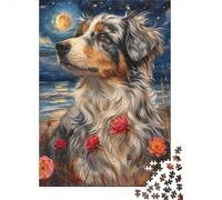 Puzzle carré de 1000 pièces représentant Un Bouvier Bernois, en Bois, pour Adultes. Jeu de Puzzle Stimulant. 1000 pièces (75 x 50 cm). Idée Cadeau de Noël.