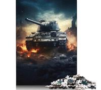 Puzzle carré de 1000 pièces représentant Un Char Tiger Panzer, pour Adultes. Jeu éducatif en Papier, 38 x 26 cm. Jeu Familial.