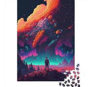 Puzzle carré de 1000 pièces représentant Un feu Debout, en Bois, idéal pour Les Adultes et comme Cadeau de Noël (75 x 50 cm).