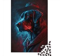 Puzzle carré de 1000 pièces « Résolution de Crimes canins » pour Adultes, en Bois, Jeu Stimulant, 75 x 50 cm, Cadeau de Noël