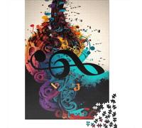 Puzzle carré de 1000 pièces sur Le thème de la symphonie Musicale, en Bois, pour Adultes et Enfants. Idée Cadeau de Noël. 1000 pièces (75 x 50 cm).